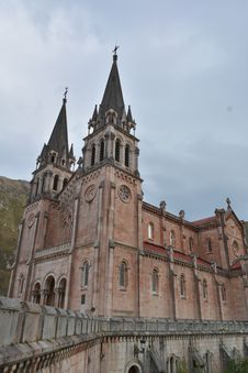 Peaks Of Europe Mountain Landscape At Covadonga Cathedral Stock Image Peaks Of Europe Mountain Landscape At Covadonga Cathedral Stock Image