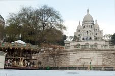 Sacre Coeur Under Snow - Montmartre - Paris Stock Photo Sacre Coeur Under Snow - Montmartre - Paris Stock Photo