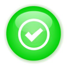 Green Signle Checked Button Royalty Free Stock Images Green Signle Checked Button Royalty Free Stock Images