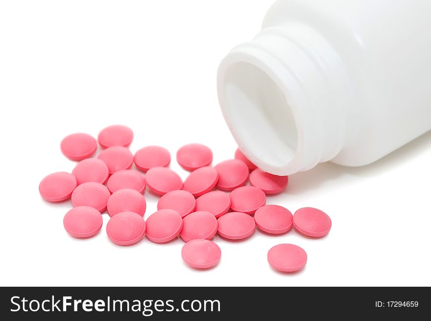 Packs of pills isolated