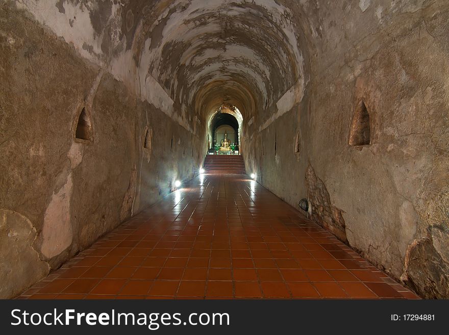 Thai Temple in the ancient tunnels. Thai Temple in the ancient tunnels.