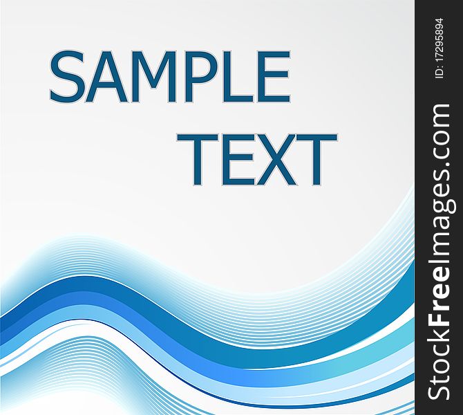 Blend abstraction with Sample Text