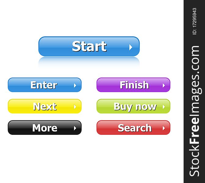 Vector Web 2.0 buttons