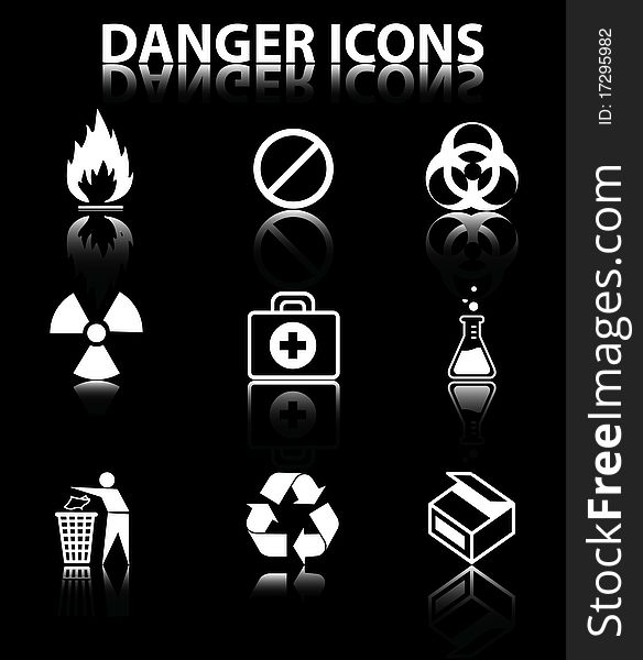 Danger icons