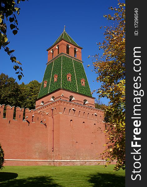 History tower red moscow kremlin