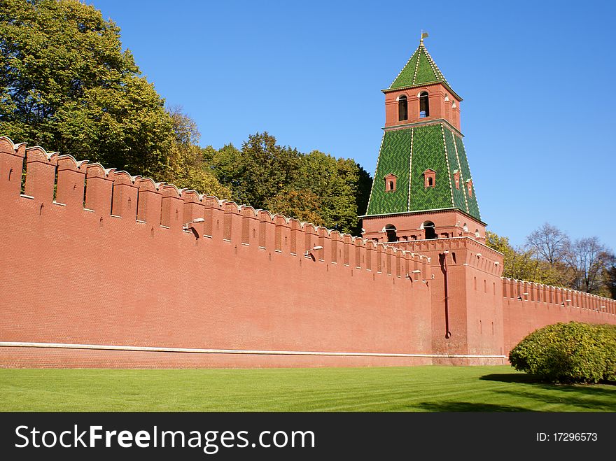 Wall and Tower moscow russia