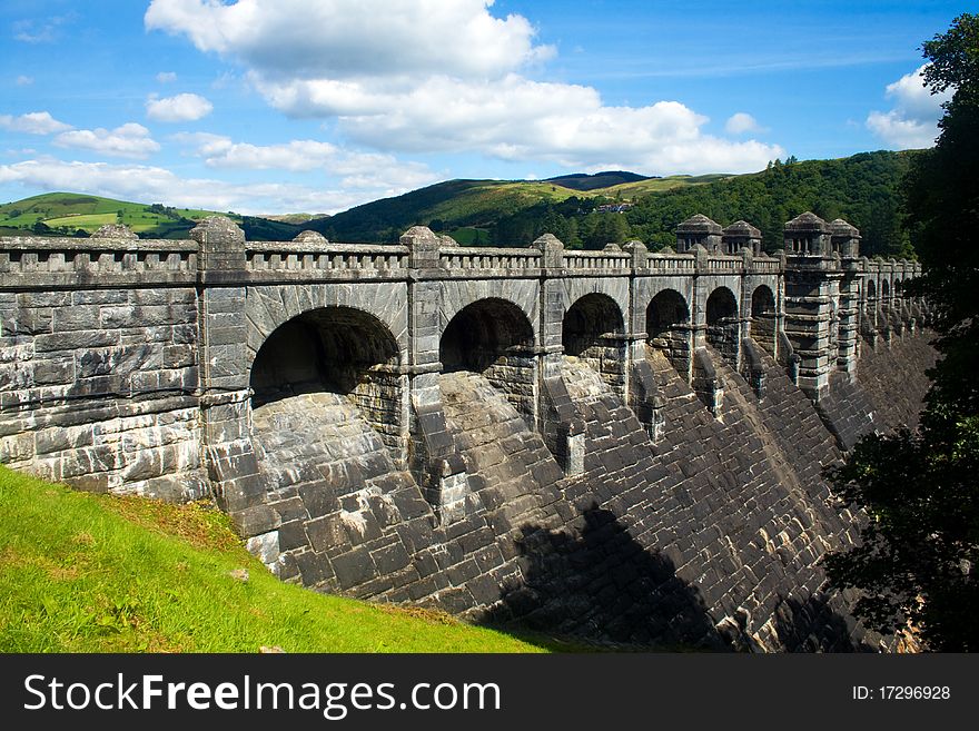 Looking towards the dam at Lake Vyrnwy