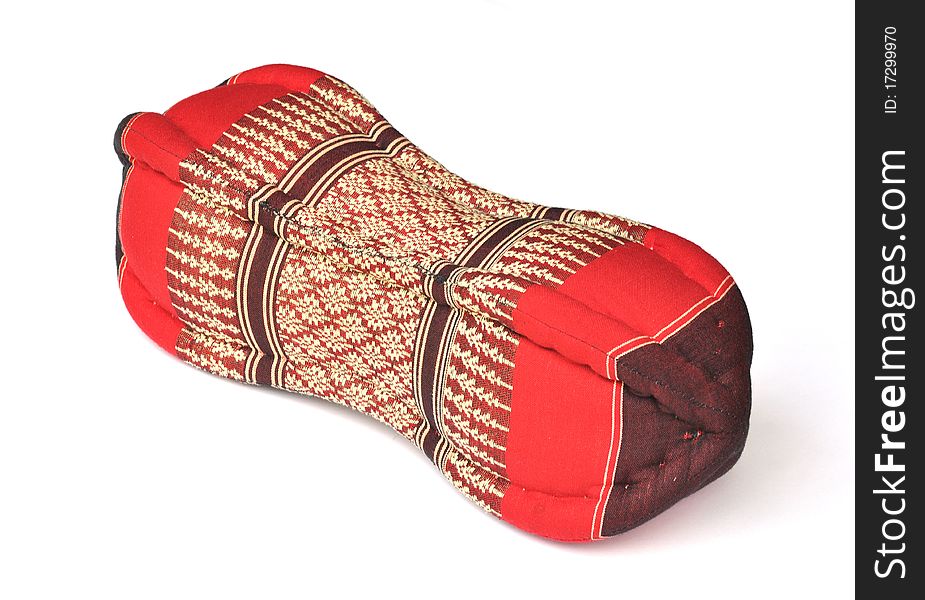 Thai native style pillow with peanut shape.