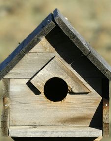 Wooden Birdhouse Royalty Free Stock Photo