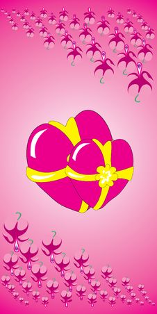 Vector, Valentine, Decoration, Ornament, Petal, Love, Illustrati Royalty Free Stock Images