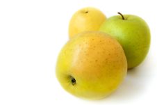 Three Apples Royalty Free Stock Images