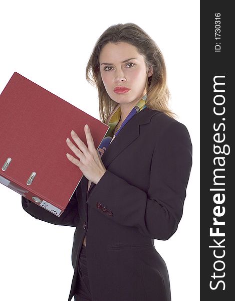 Business woman with documents