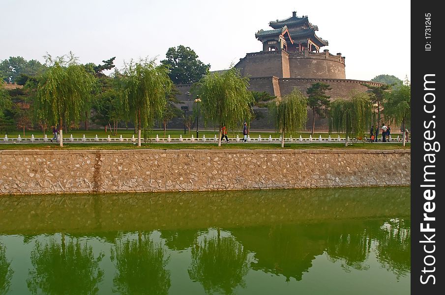 CongTai Park in historical city Handan, China