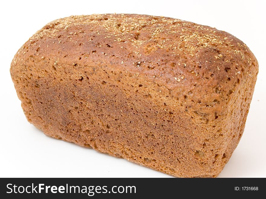 Rye-bread loaf powdered with spices