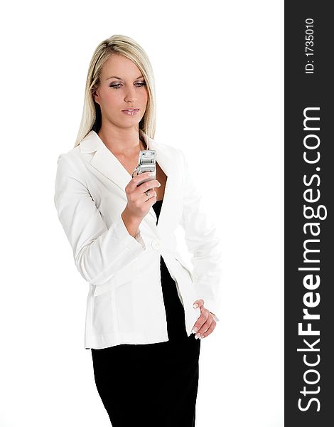 Jeanne-Marie dressed in business Black and White suit 5. Jeanne-Marie dressed in business Black and White suit 5