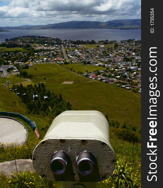 Telescope at lookout