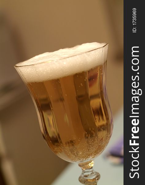 Pic of beer closeup isolated whit focus. Pic of beer closeup isolated whit focus