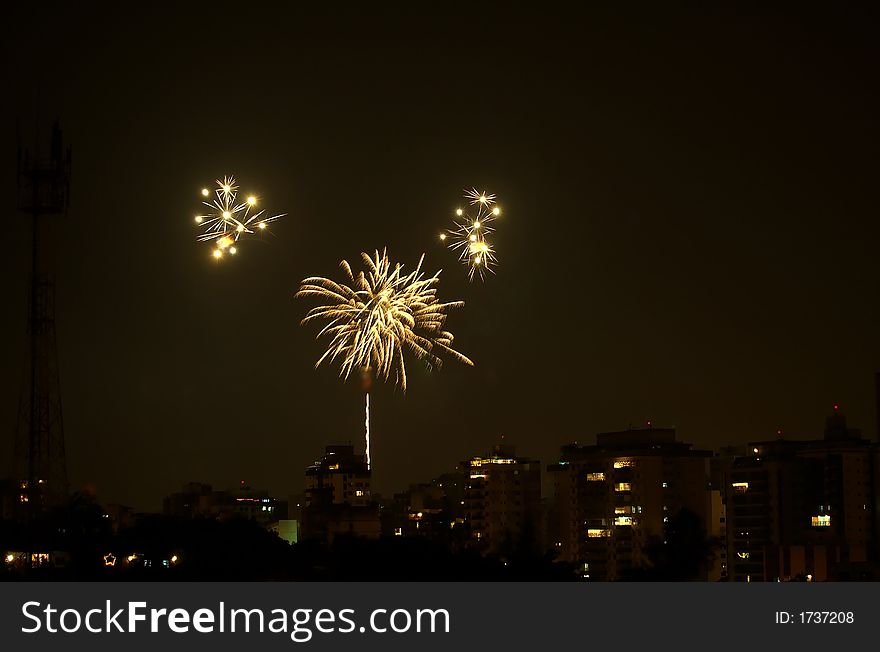 2007 fireworks in Niteroi - Rio de Janeiro - Brazil