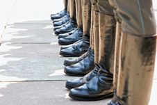 Army Footwear On Parade Stock Photos Army Footwear On Parade Stock Photos