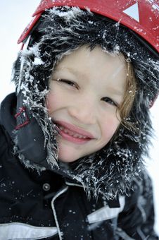 Boy Enjoying Winter Weather Royalty Free Stock Photo Boy Enjoying Winter Weather Royalty Free Stock Photo