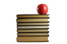 Books And Apple Royalty Free Stock Photo Books And Apple Royalty Free Stock Photo