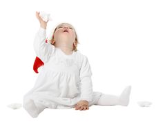 Cute Baby In Santa S Hat Royalty Free Stock Photo Cute Baby In Santa S Hat Royalty Free Stock Photo