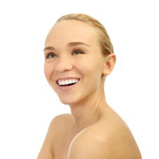 Portrait Of A Beautiful Young Woman, Looking Up Stock Photography Portrait Of A Beautiful Young Woman, Looking Up Stock Photography