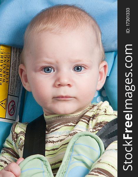 The boy and a seat belt.