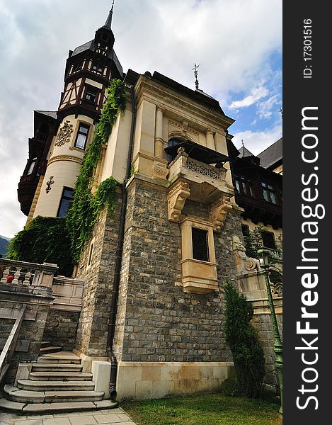 The beauty of Peles Castle from Sinaia - Romania