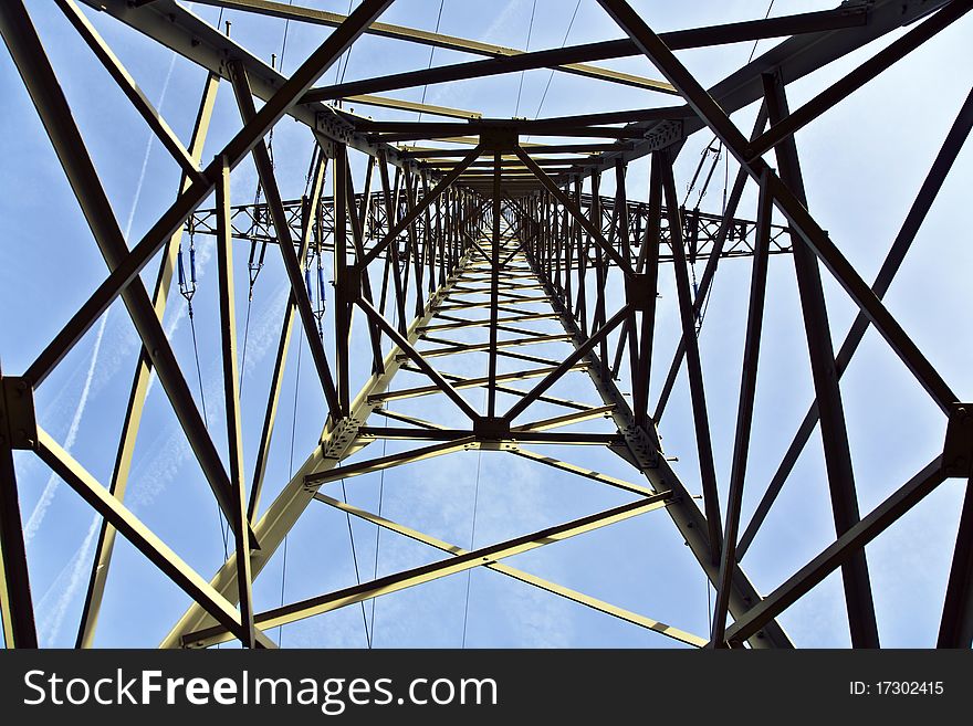 Electrical Tower With Sky