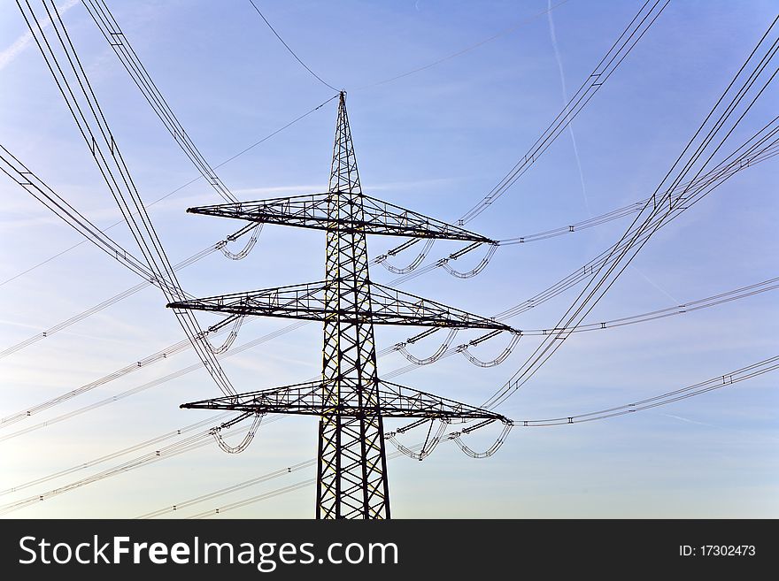 Electrical Tower With Sky