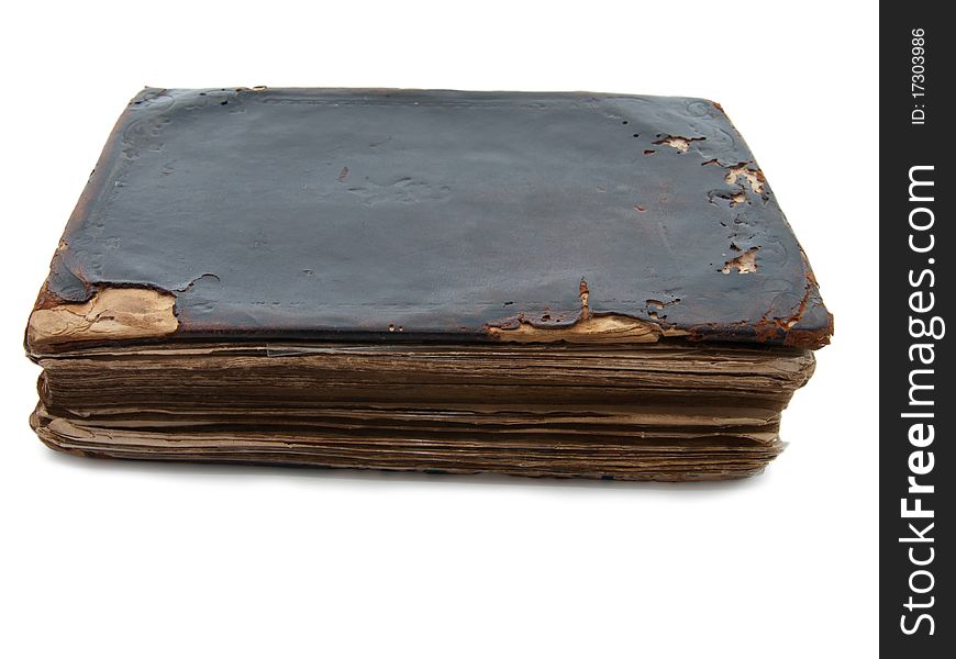 Old book, isolated on the white background