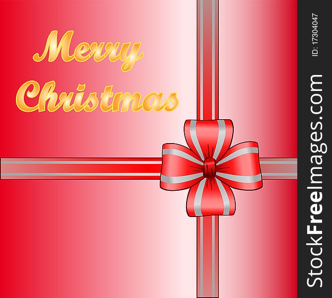 Vector Merry Christmas Surprised Card