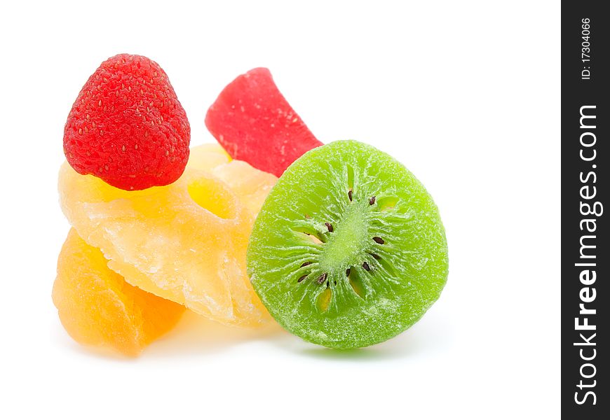 Multi-colored slices of fruits,dried fruits Candied fruit