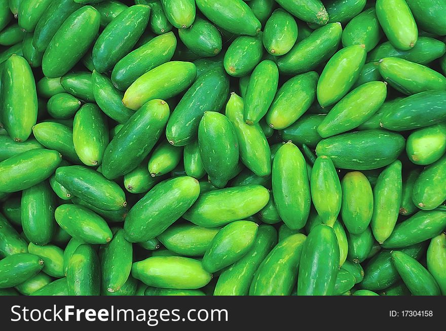 Hundred of small green cucumbers. Hundred of small green cucumbers.