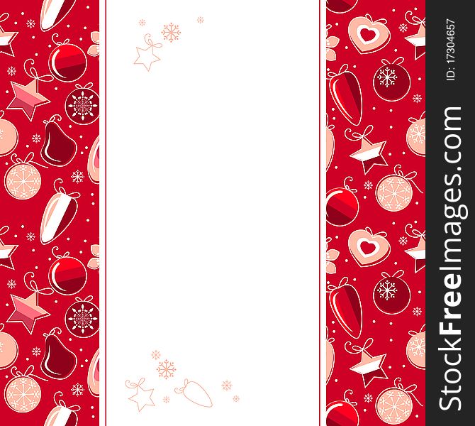 Christmas background with contour balls