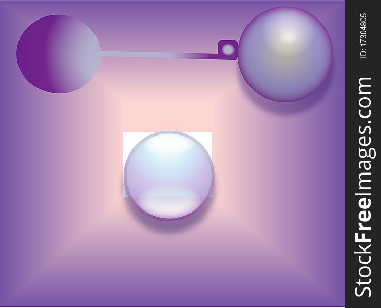 Illustration of  violet background or ball. Illustration of  violet background or ball