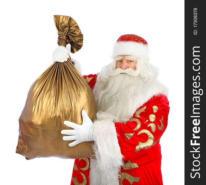 Christmas Santa. Isolated over white background