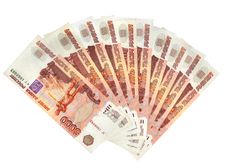 Row Of Russian Roubles Royalty Free Stock Image Row Of Russian Roubles Royalty Free Stock Image
