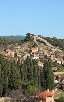 Village On A Hillside Royalty Free Stock Images Village On A Hillside Royalty Free Stock Images