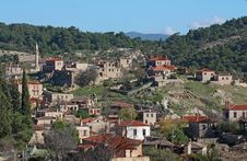 Village On A Hillside Royalty Free Stock Photography Village On A Hillside Royalty Free Stock Photography