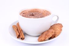 Hot Chocolate And Cookies Stock Photography Hot Chocolate And Cookies Stock Photography