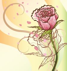 Background With Rose Royalty Free Stock Images Background With Rose Royalty Free Stock Images