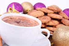 Hot Chocolate And Cinnamon Cookies Royalty Free Stock Photo Hot Chocolate And Cinnamon Cookies Royalty Free Stock Photo
