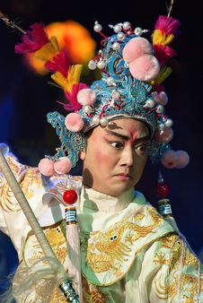 Chinese Opera Actor With Traditional Costume Royalty Free Stock Photo Chinese Opera Actor With Traditional Costume Royalty Free Stock Photo