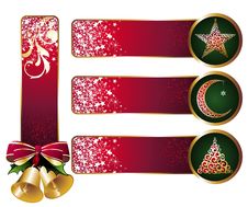 Set Of Christmas Banners Stock Photography Set Of Christmas Banners Stock Photography
