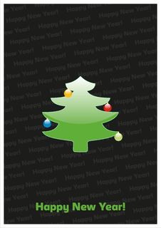 Happy New Year Card Royalty Free Stock Photography
