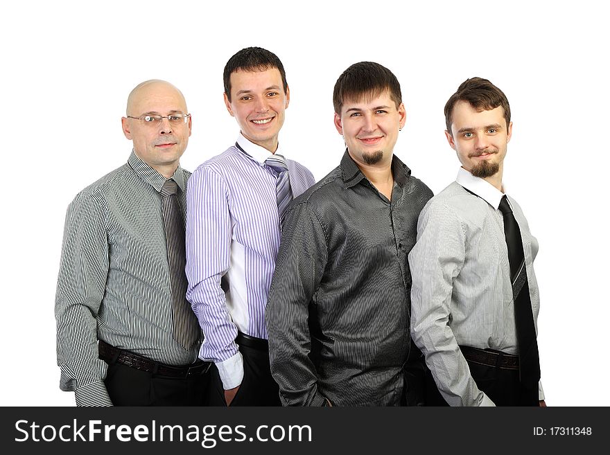 Modern Happy young business team