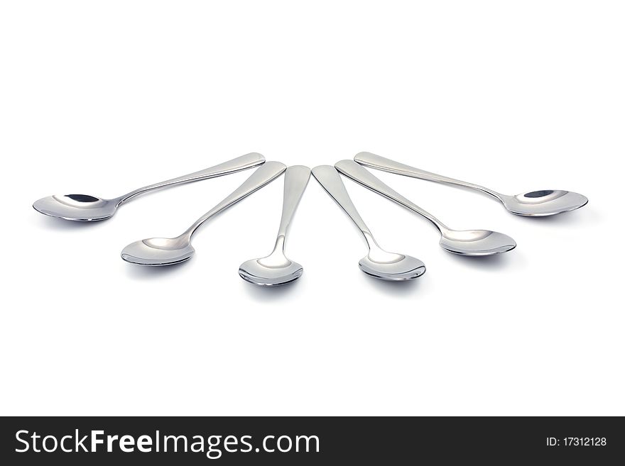 Few spoonfuls isolated on a white background. Few spoonfuls isolated on a white background