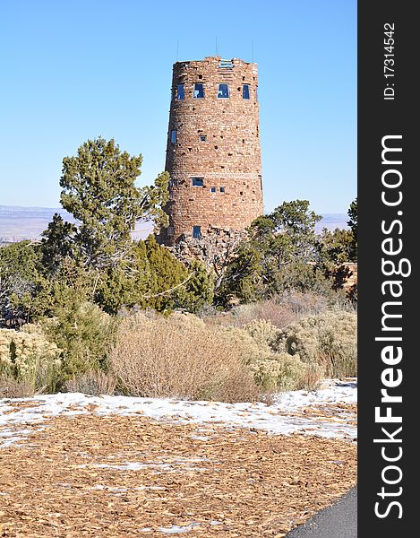 Old Watch Tower at Grand Canyon in Arizona, USA